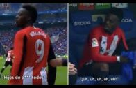 Williams being racially abused by Espanyol fans